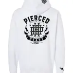 Pierced Heart Cipher Hoodie White Back