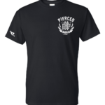 Pierced Heart Cipher T-shirt Black Front