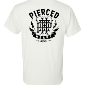 Pierced Heart Cipher T-shirt White Back