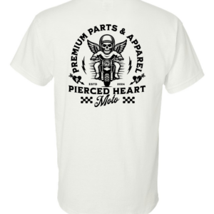 Pierced Heart Cupid T-shirt white Back