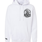 Pierced Heart Cupid Moto Hoodie White Front