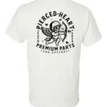 Pierced Heart Cupid T-Shirt White Back