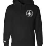 Pierced Heart Dagger Hoodie Black Front