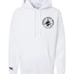 Pierced Heart Dagger Hoodie White Front