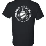 Pierced Heart Dagger T-shirt Black Back