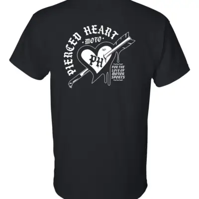 Pierced Heart "Heart" T-shirt Black Back