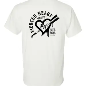 Pierced Heart "Heart" T-shirt White Back