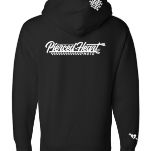 PH TEXT LOGO HOODIE BLACK BACK