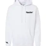 PH TEXT LOGO HOODIE WHITE FRONT